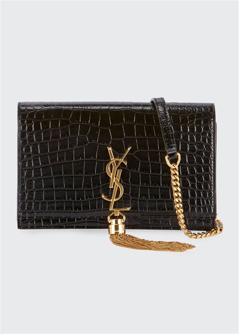 ysl wallet on chain tassel|YSL large wallet on chain.